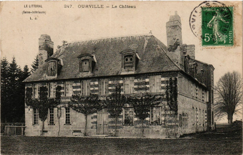 Carte postale ancienne Ourville Le Chateau