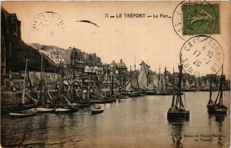 Carte postale ancienne Le Treport Le Port