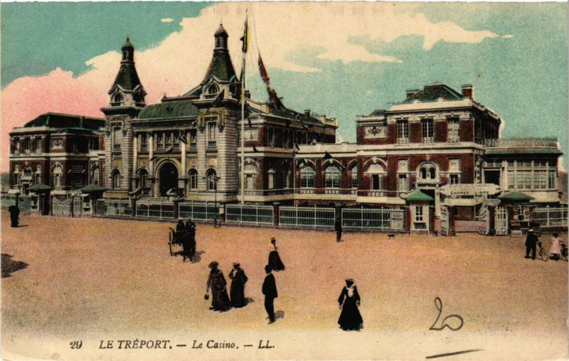 Carte postale ancienne Le Treport Le Casino