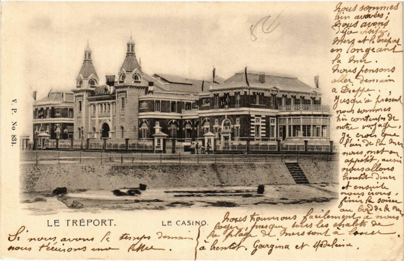 Carte postale ancienne Le Treport Le Casino