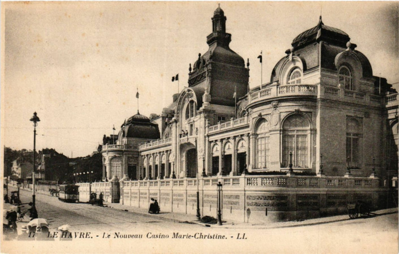 Carte postale ancienne Le Havre Le Nouveau Casino Marie Christine au Havre