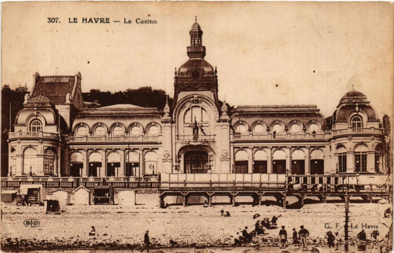 Carte postale ancienne Le Havre Le Casino au Havre