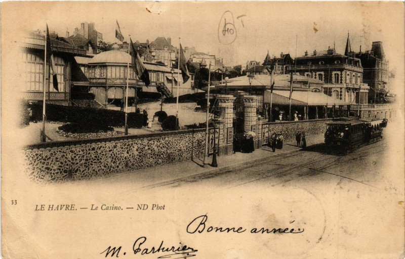 Carte postale ancienne Le Havre Le Casino au Havre