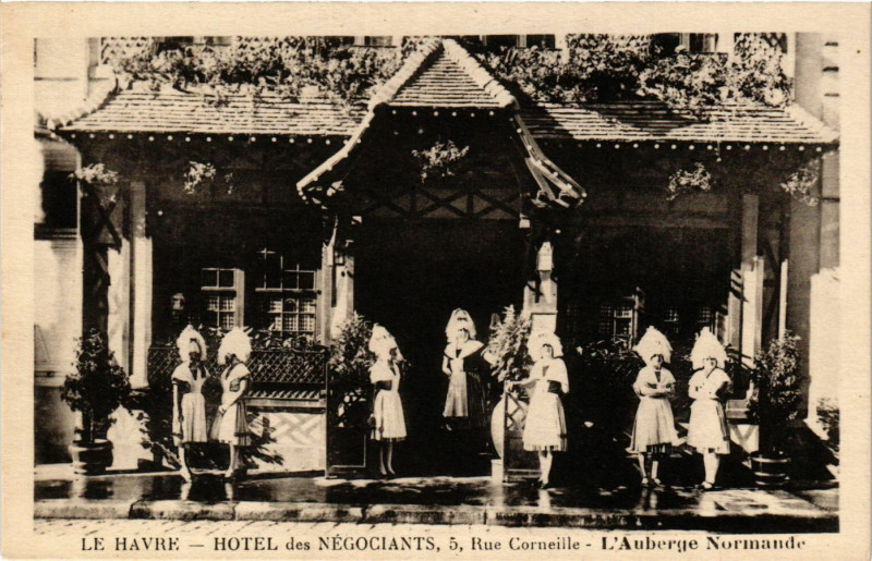 Carte postale ancienne Le Havre Hotel des Negociants au Havre