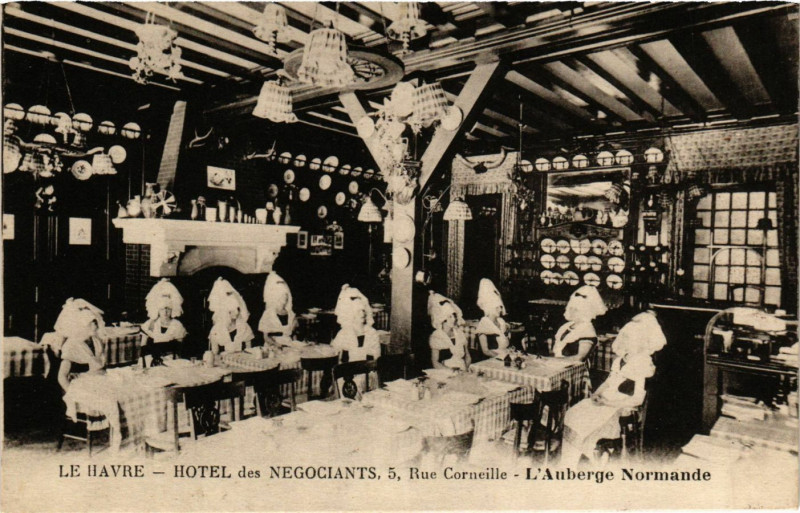 Carte postale ancienne Le Havre Hotel des Negociants au Havre