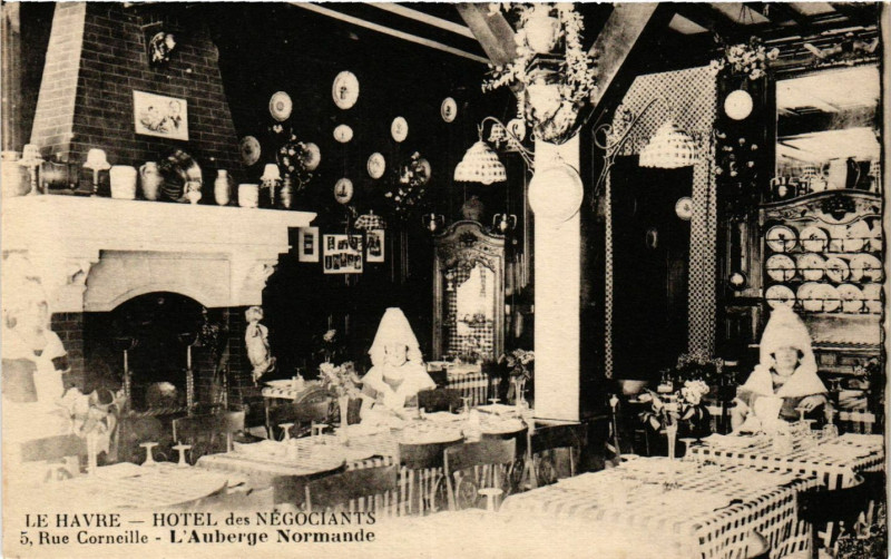 Carte postale ancienne Le Havre Hotel des Negociants au Havre