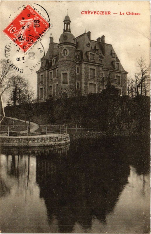 Carte postale ancienne Crevecoeur Le Chateau à Eu
