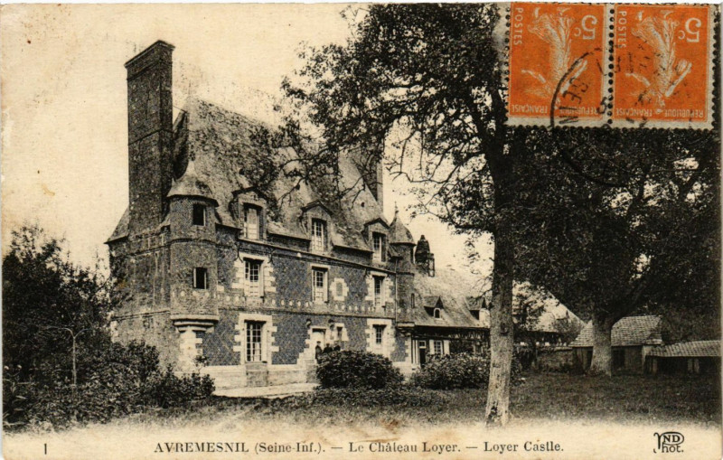 Carte postale ancienne Avremesnil Le Chateau Loyer à Avremesnil
