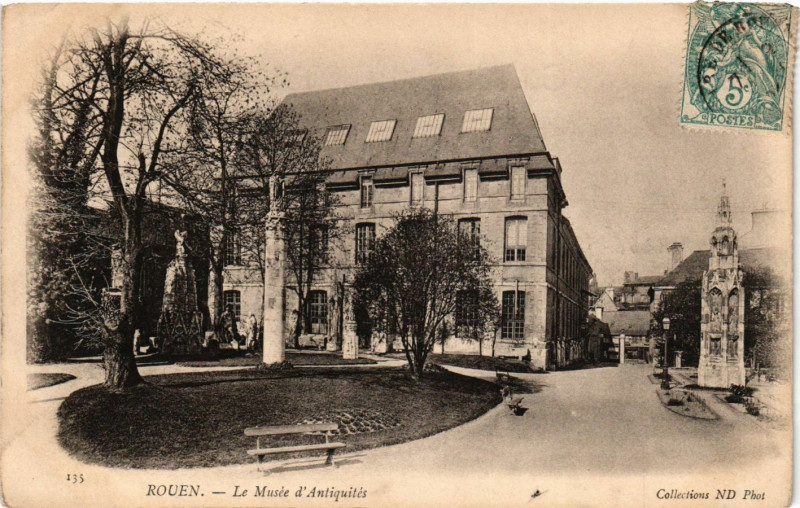 Carte postale ancienne Rouen-Le Musée d'Antiquites à Rouen