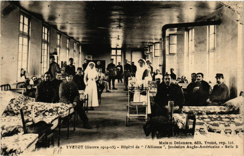 Carte postale ancienne Yvetot-Hopital de l'Alliance à Yvetot