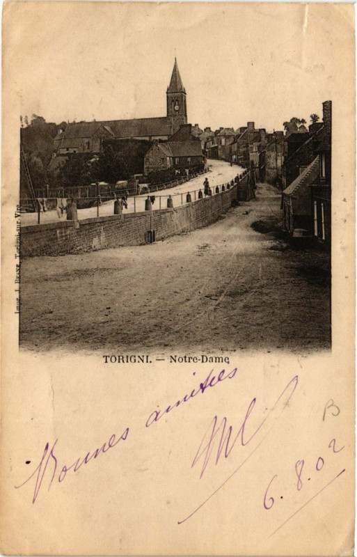 Carte postale ancienne Torigni-Notre Dame