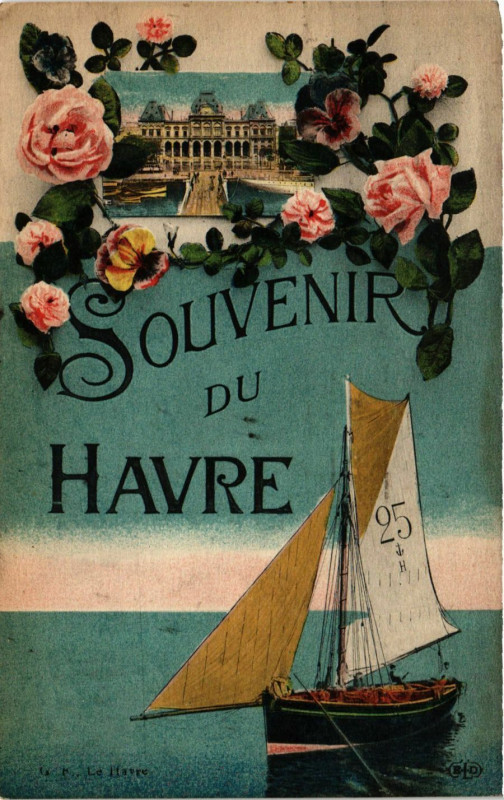 Carte postale ancienne Souvenir du Havre