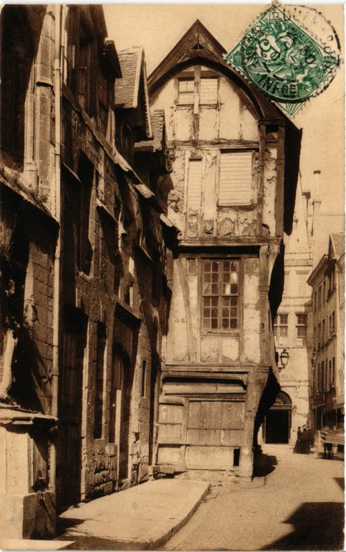 Carte postale ancienne Rouen-Vieilles Maisons à Rouen