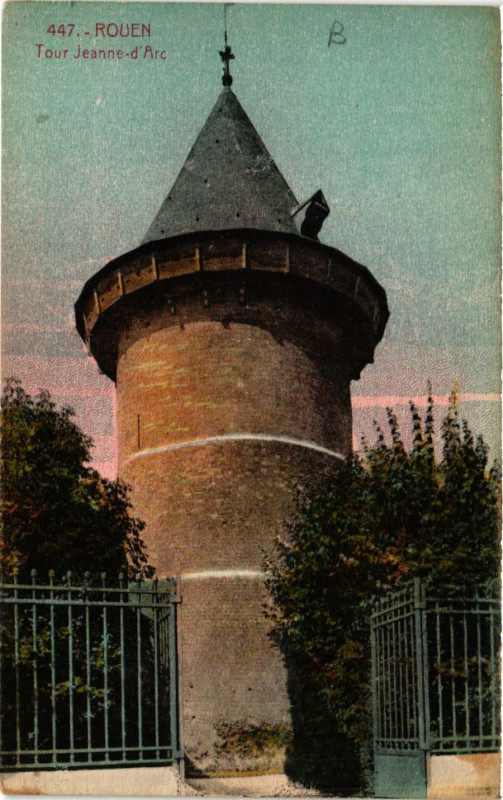 Carte postale ancienne Rouen-Tour Jeanne d'Arc à Rouen