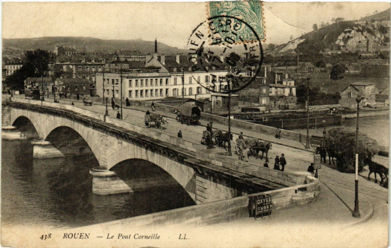 Carte postale ancienne Rouen-Le Pont Corneille à Rouen