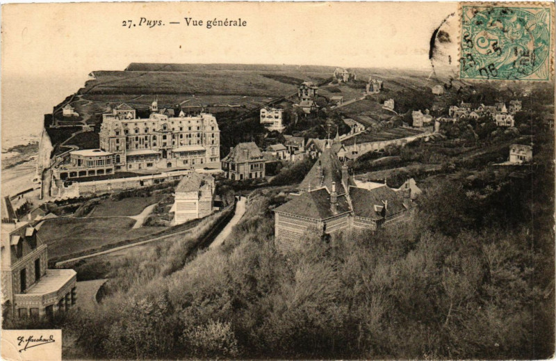 Carte postale ancienne Puys-Vue générale