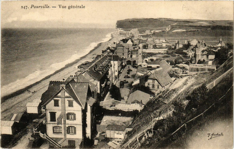 Carte postale ancienne Pourville-Vue générale