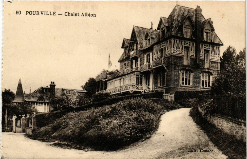 Carte postale ancienne Pourville-Chalet Albion
