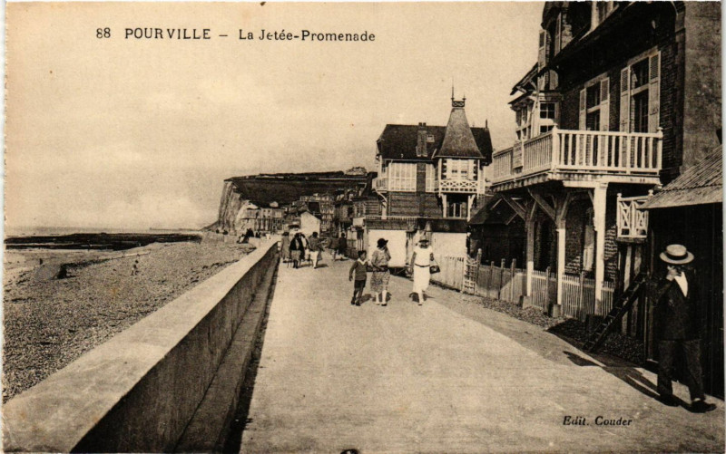 Carte postale ancienne Pour Ville-La Jetée Promenade