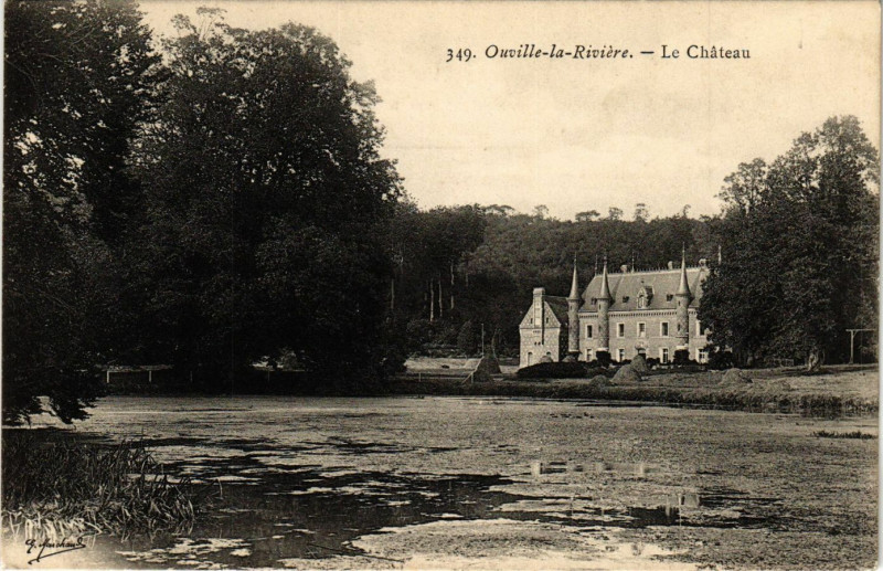 Carte postale ancienne Ouville la Riviere Le Chateau