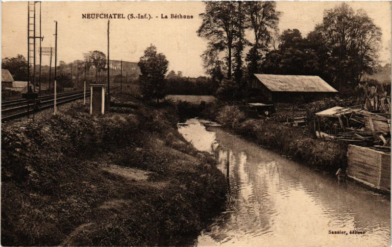 Carte postale ancienne Neufchatel-La Bethune à Eu