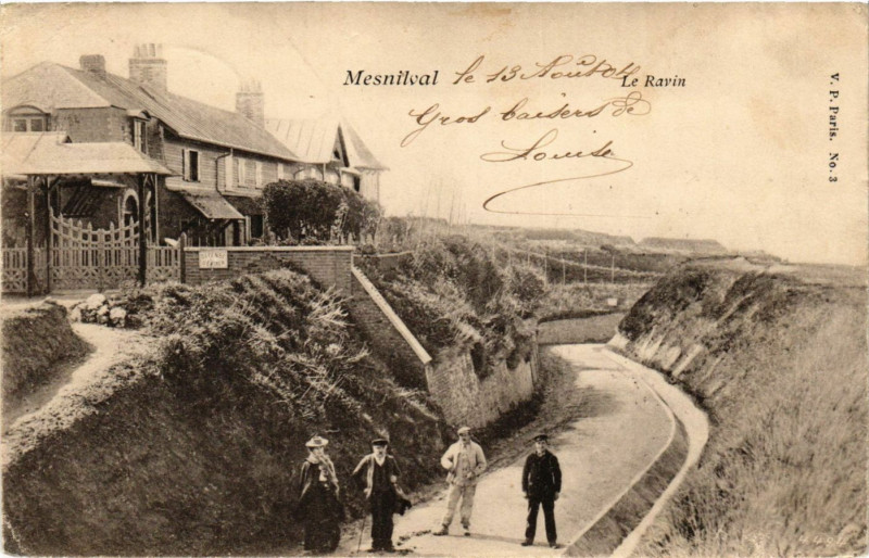 Carte postale ancienne MESNILval-Le Ravin