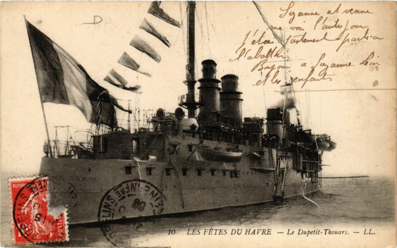 Carte postale ancienne Les Fetes du Havre-Le Dupetit Thouars