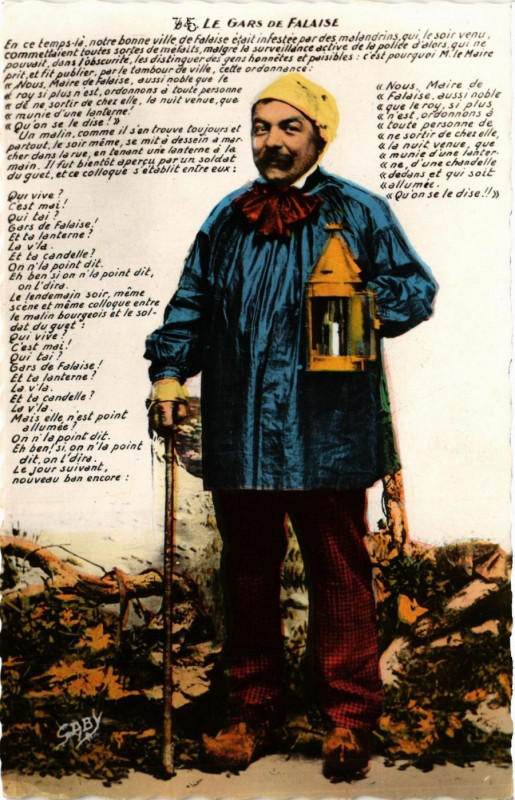 Carte postale ancienne Le Gars de Falaise