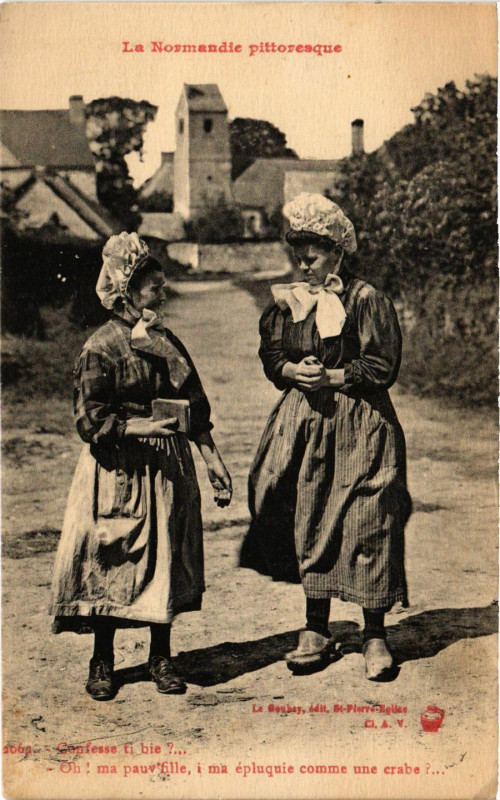 Carte postale ancienne La Normandie Pitt.