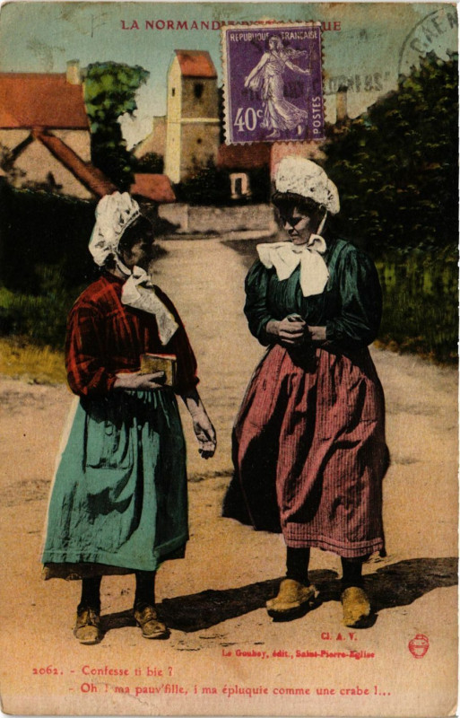 Carte postale ancienne La Normandie Pitt.