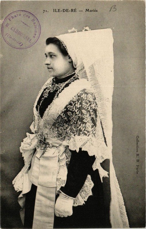 Carte postale ancienne Ile de Re-Mariée