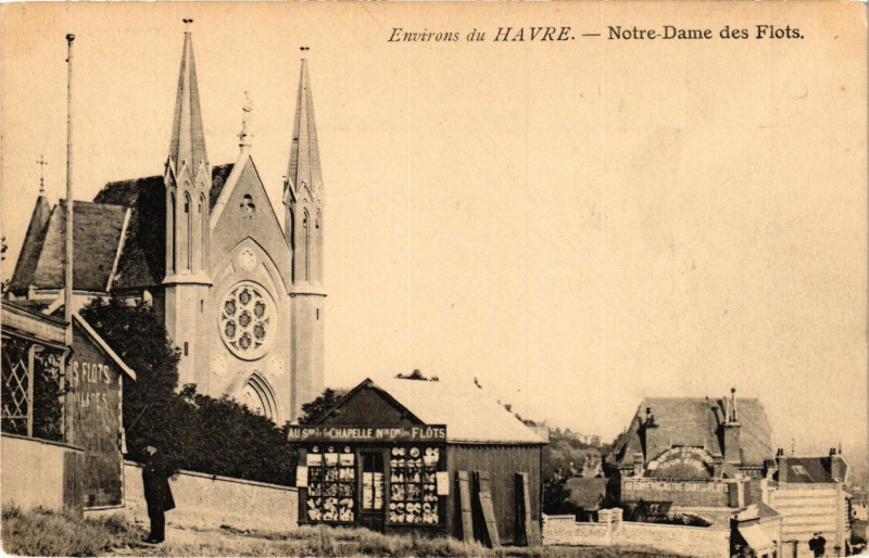 Carte postale ancienne Env. du Havre-Notre Dame des Flots