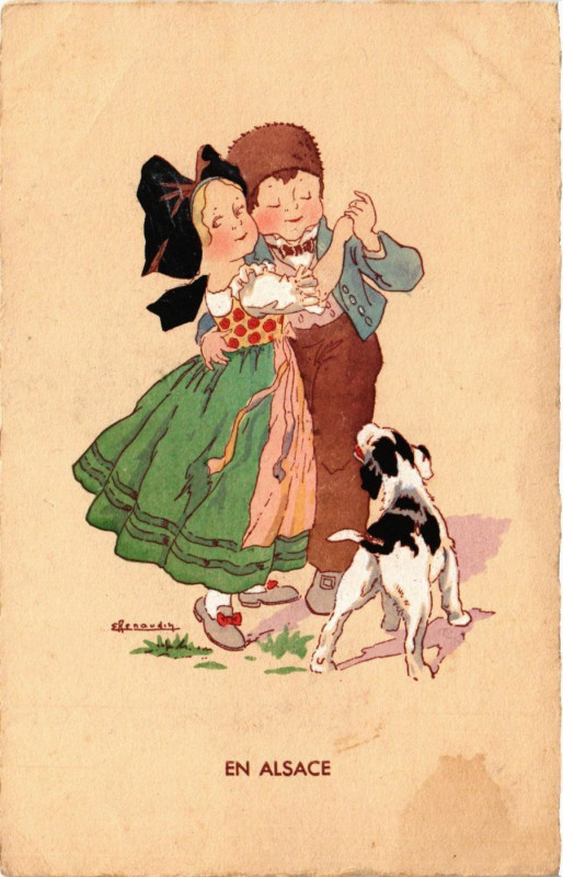 Carte postale ancienne En Alsace