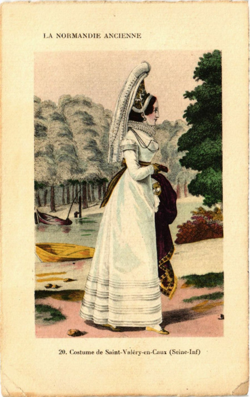 Carte postale ancienne Costume de Saint-Valery-en-Caux à Saint-Valery-en-Caux