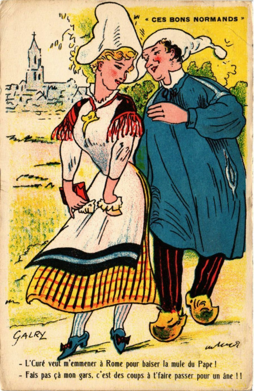 Carte postale ancienne Ces Bons Normands