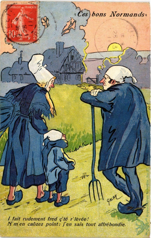 Carte postale ancienne Ce bons Normands