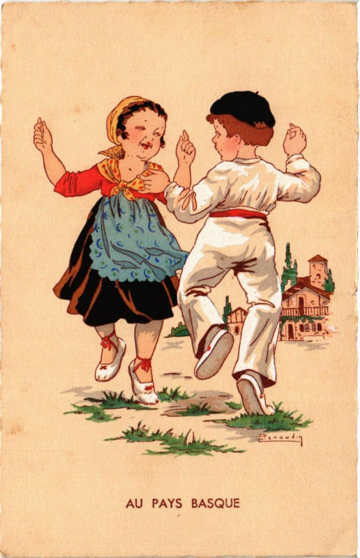 Carte postale ancienne Au Pays Basque