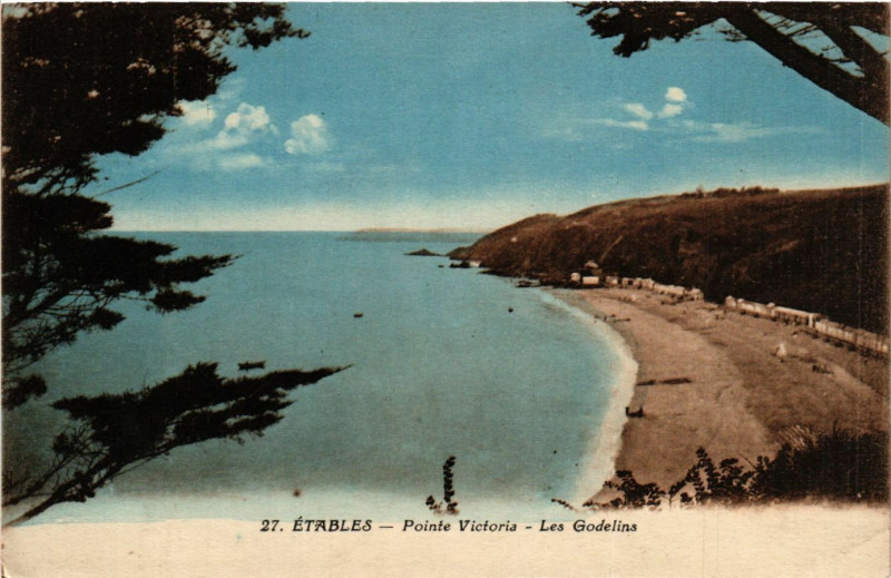 Carte postale ancienne Etables-Pointe Victoria Les Godelins
