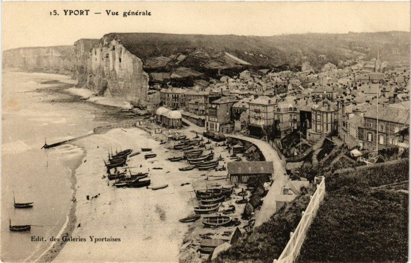 Carte postale ancienne Yport-Vue générale à Yport