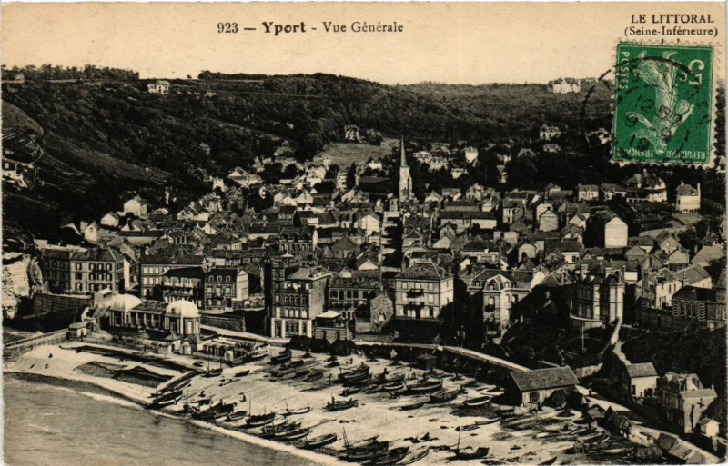 Carte postale ancienne Yport-Vue générale à Yport