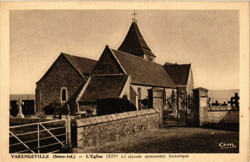 Carte postale ancienne Varengeville-L'Eglise classée monument historique