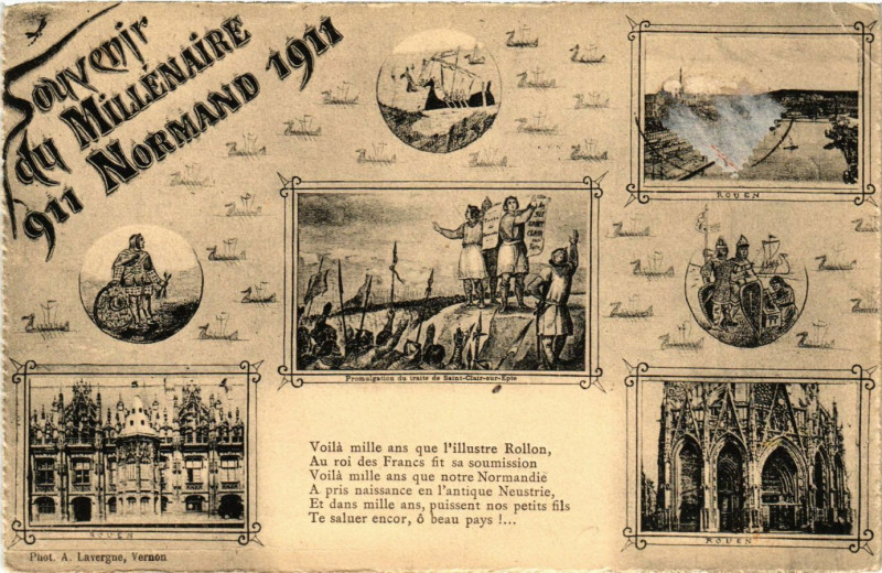 Carte postale ancienne Souvenir du Millenaire