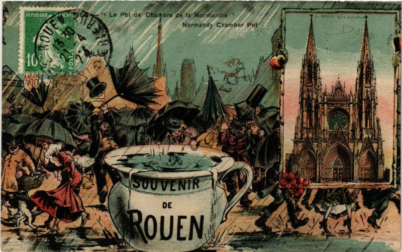 Carte postale ancienne Souvenir de Rouen à Rouen