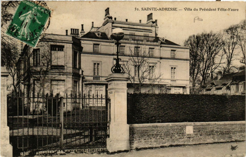 Carte postale ancienne Sainte-Adresse Villa du President Felix-Faure à Sainte-Adresse