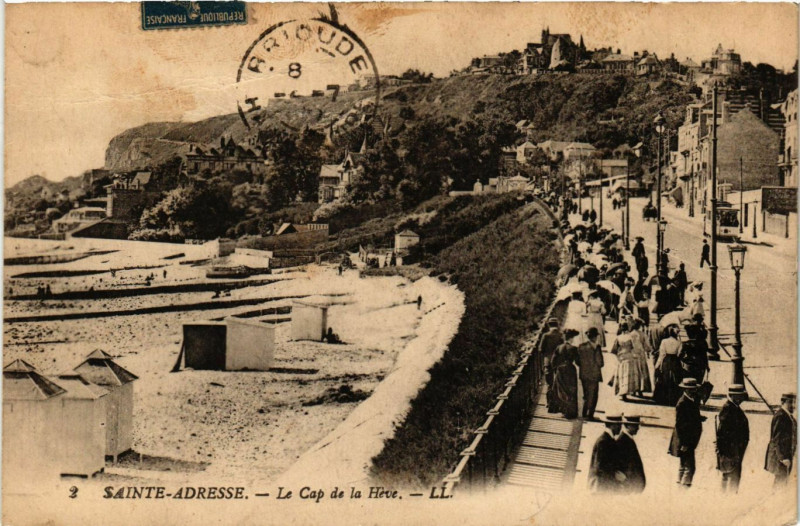Carte postale ancienne Sainte-Adresse Le Cap de la Heve à Sainte-Adresse
