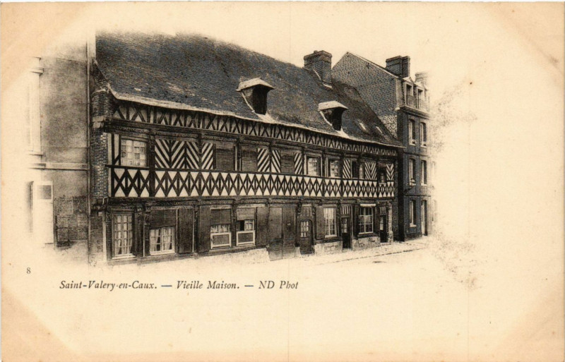 Carte postale ancienne Saint-Valery en Caux-Vieille Maison à Ry