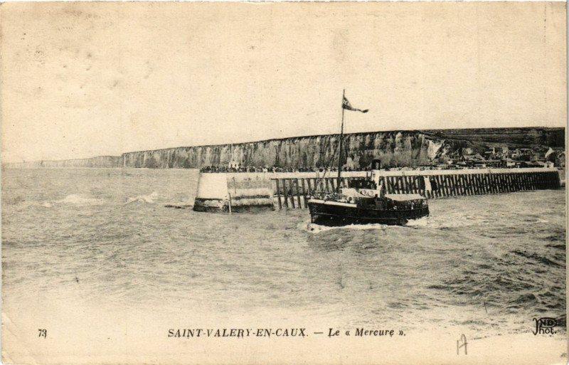 Carte postale ancienne Saint-Valery en Caux-Le Mercure à Ry