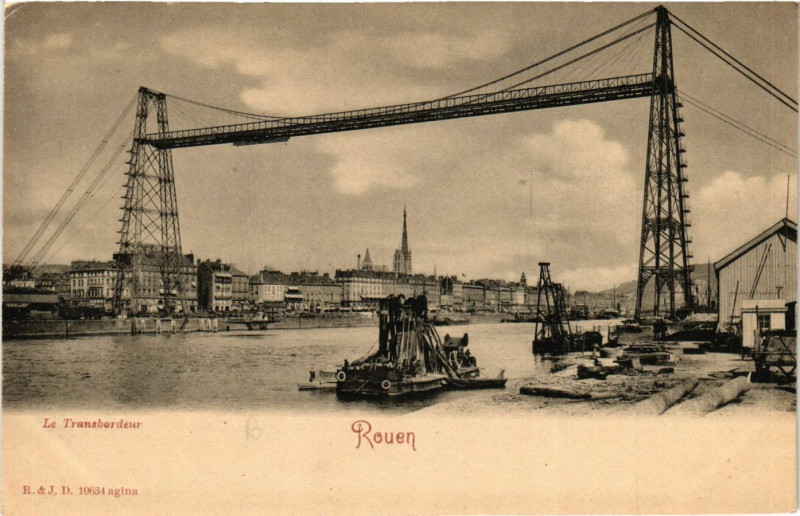 Carte postale ancienne Rouen-Le Transbordeur à Rouen