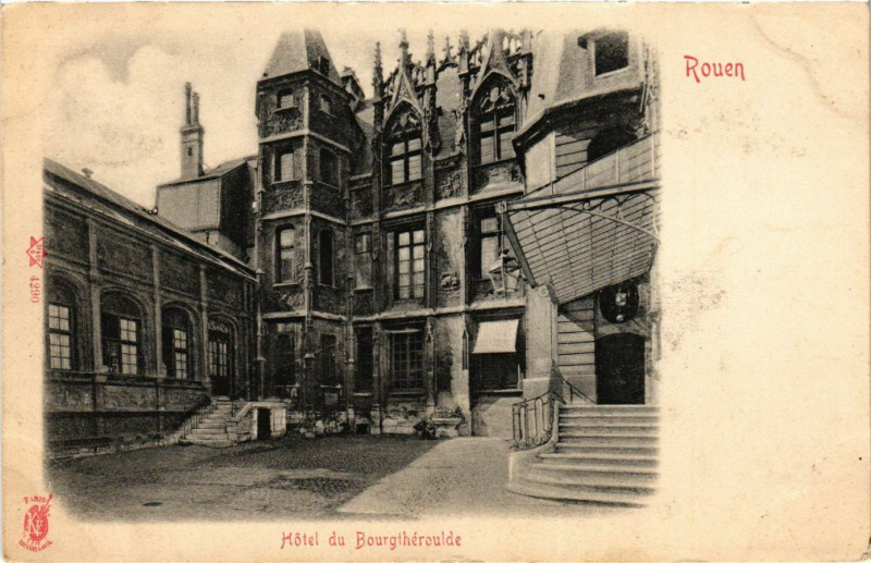 Carte postale ancienne Rouen-Hotel de Bourgtheroulde à Rouen