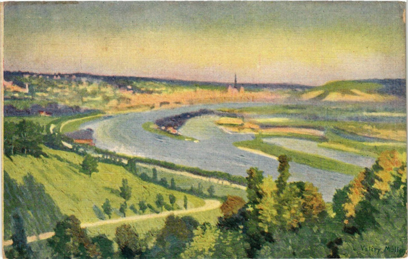 Carte postale ancienne Rouen vu de Canteleu à Rouen